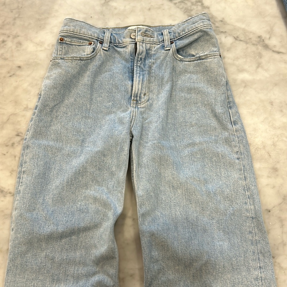 Abercrombie & Fitch Light Blue Straight Leg Jeans